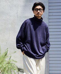 FREAK'S STORE | WEB限定 ビッグシルエット イージーケア ウォッシャブル タートルネックニット(ニット/セーター)