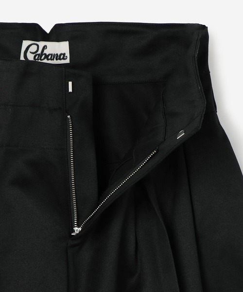 ✨希少✨Cabana カバナ ロールアップ ワイドパンツ タック ハイウエスト ROPE' PICNIC パンツ 「抗菌防臭・接触冷感・UVカット」カナパ