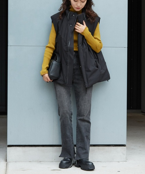 CIAOPANIC TYPY（チャオパニックティピー）の「テックウォームスタンドベスト（ダウンベスト・メンズ・ブラック・MEDIUM/LARGE）」の6枚目の写真