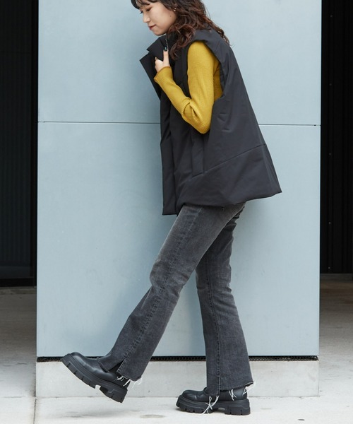 CIAOPANIC TYPY（チャオパニックティピー）の「テックウォームスタンドベスト（ダウンベスト・メンズ・ブラック・MEDIUM/LARGE）」の7枚目の写真