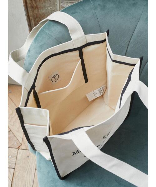 Maison de FLEUR（メゾンドフルール）の「パイピングスクエアトートバッグ（トートバッグ・レディース・ブラック/アイボリー・FREE）」の14枚目の写真