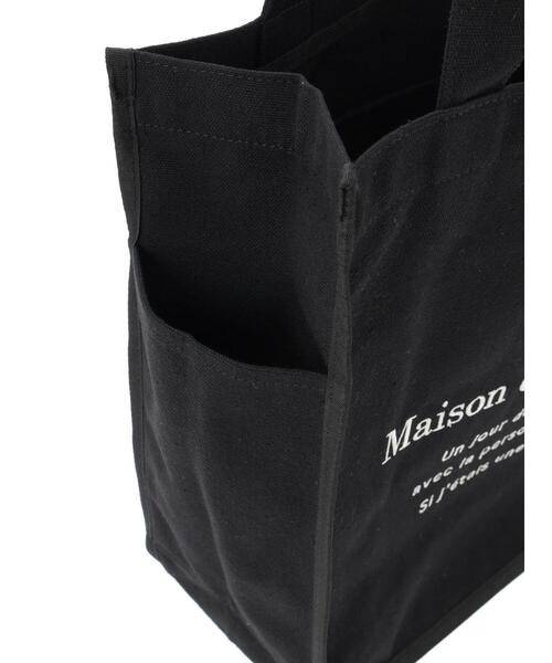 Maison de FLEUR（メゾンドフルール）の「パイピングスクエアトートバッグ（トートバッグ・レディース・ブラック/アイボリー・FREE）」の5枚目の写真