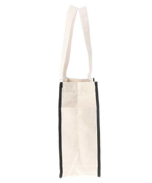Maison de FLEUR（メゾンドフルール）の「パイピングスクエアトートバッグ（トートバッグ・レディース・ブラック/アイボリー・FREE）」の7枚目の写真