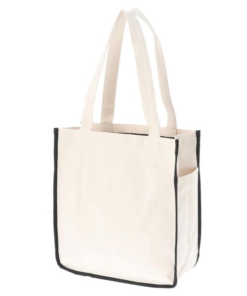 Maison de FLEUR（メゾンドフルール）の「パイピングスクエアトートバッグ（トートバッグ・レディース・ブラック/アイボリー・FREE）」の8枚目の写真