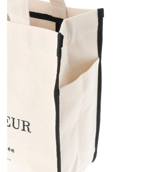 Maison de FLEUR（メゾンドフルール）の「パイピングスクエアトートバッグ（トートバッグ・レディース・ブラック/アイボリー・FREE）」の10枚目の写真