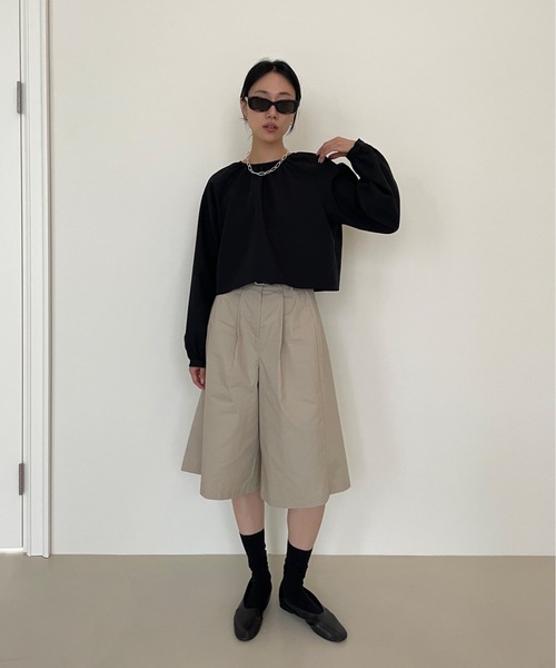 セール】バックリボンクロップブラウス（シャツ/ブラウス）｜Didot