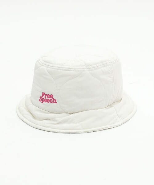 coen（コーエン）の「FreeSpeech(フリースピーチ)バケットハット（ハット・レディース・ライトグレー/オフホワイト・FREE）」の6枚目の写真