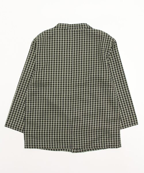 WC（ダブル シー）の「ブラックギンガムジャケット（テーラードジャケット・レディース・オレンジ/レッド/グリーン・FREE）」の5枚目の写真