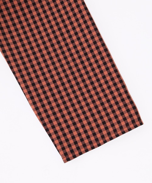 WC（ダブル シー）の「ブラックギンガムジャケット（テーラードジャケット・レディース・オレンジ/レッド/グリーン・FREE）」の17枚目の写真