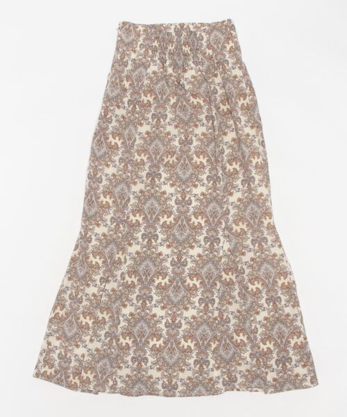 PAPAVER(パパヴェル)の「【papaver】ダマスク柄SK(スカート・レディース・ブルー/グリーン/キナリ・MEDIUM)」の10枚目の写真