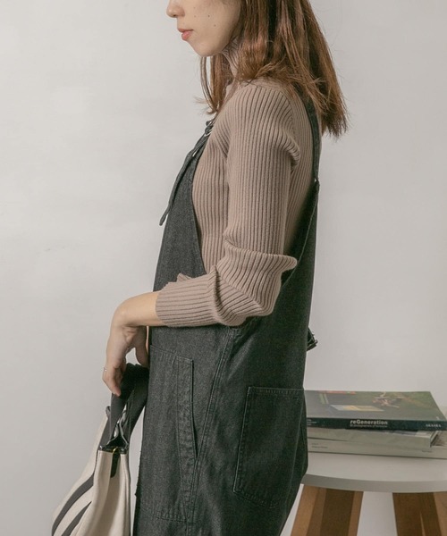 URBAN RESEARCH Sonny Label（アーバンリサーチサニーレーベル）の「『UR TECH』タートルネックリブニット（ニット/セーター・レディース・ブラック/レッド/ナチュラル/キャメル・FREE）」の15枚目の写真