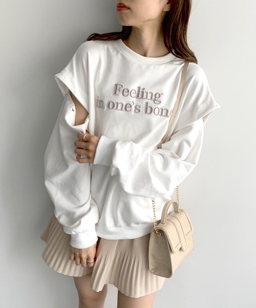 OLIVE des OLIVE（オリーブデオリーブ）の「消しプリーツミニスカート（スカート・レディース・アイボリー/ブラック・FREE）」の10枚目の写真