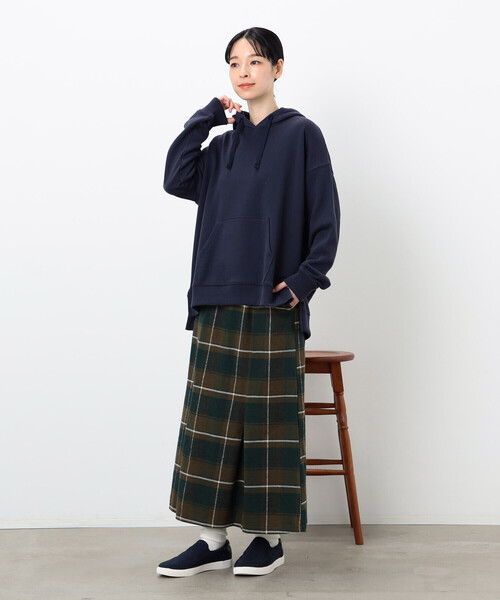 ONIGIRI（オニギリ）の「チェック柄　マーメイド風スカート（スカート・レディース・ネイビー/グリーン・M/L）」の17枚目の写真