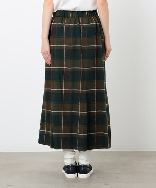ONIGIRI（オニギリ）の「チェック柄　マーメイド風スカート（スカート・レディース・ネイビー/グリーン・M/L）」の14枚目の写真