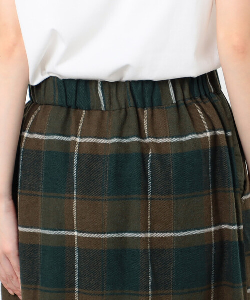 ONIGIRI（オニギリ）の「チェック柄　マーメイド風スカート（スカート・レディース・ネイビー/グリーン・M/L）」の18枚目の写真