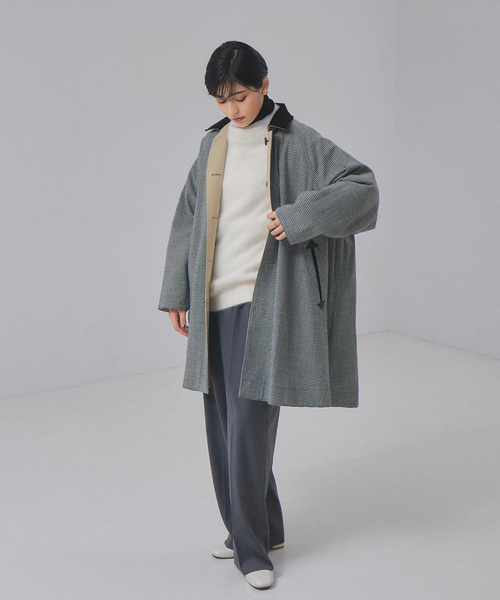 フルート【TICCA/ティッカ】ウールファーショートコート　グレー TICCA ティッカ ミンク ファー ショート コート tbea-062-kr