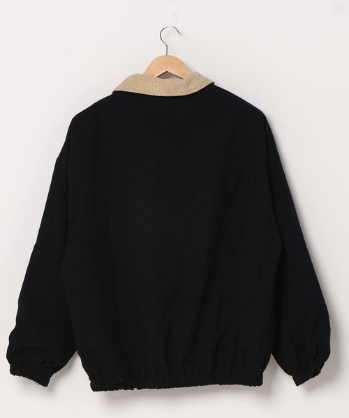 Auntie Rosa（アンティローザ）の「コーデュロイラインジャケット（ブルゾン・レディース・ブラック・MEDIUM/LARGE/X-LARGE/XX-LARGE）」の6枚目の写真