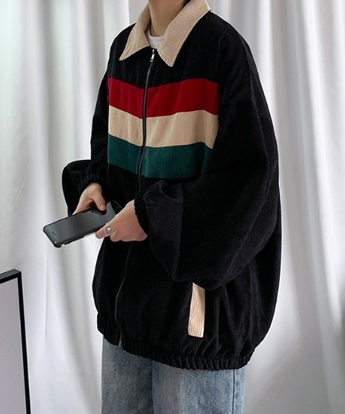 Auntie Rosa（アンティローザ）の「コーデュロイラインジャケット（ブルゾン・レディース・ブラック・MEDIUM/LARGE/X-LARGE/XX-LARGE）」の9枚目の写真