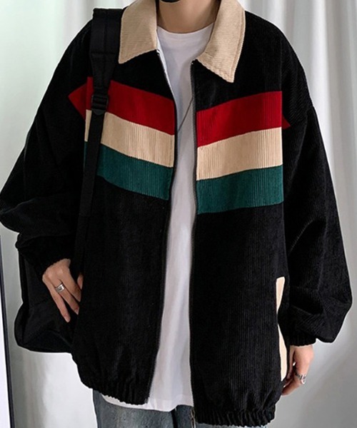 Auntie Rosa（アンティローザ）の「コーデュロイラインジャケット（ブルゾン・レディース・ブラック・MEDIUM/LARGE/X-LARGE/XX-LARGE）」の10枚目の写真