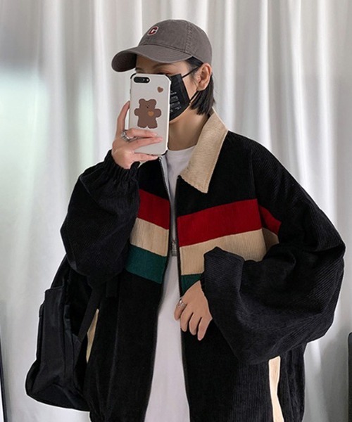 Auntie Rosa（アンティローザ）の「コーデュロイラインジャケット（ブルゾン・レディース・ブラック・MEDIUM/LARGE/X-LARGE/XX-LARGE）」の11枚目の写真