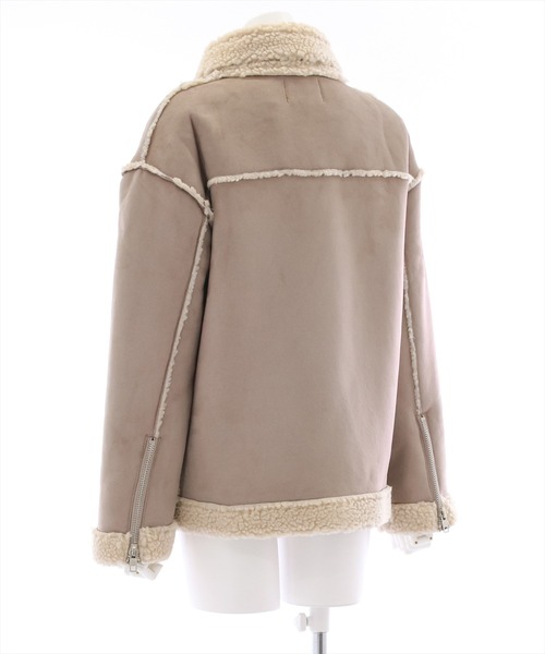 clear（クリア）の「ムートンオーバーダブルジャケット（ムートンコート・レディース・ベージュ/アイボリー・F）」の5枚目の写真