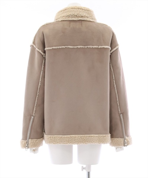 clear（クリア）の「ムートンオーバーダブルジャケット（ムートンコート・レディース・ベージュ/アイボリー・F）」の6枚目の写真