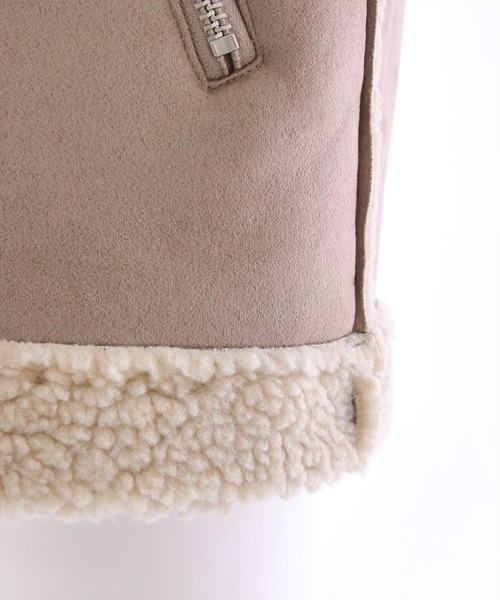 clear（クリア）の「ムートンオーバーダブルジャケット（ムートンコート・レディース・ベージュ/アイボリー・F）」の10枚目の写真