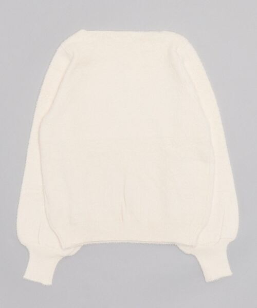 ASTORIA ODIER（アストリアオディール）の「フェザーヤーンボートネックプルオーバー（ニット/セーター・レディース・オレンジ/ライトグレー/ベージュ/ピンク/アイボリー・MEDIUM）」の6枚目の写真