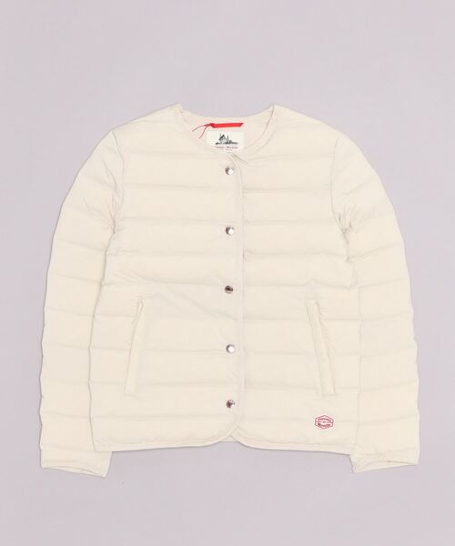 Vincent et Mireille（バンソンエミレイユ）の「ステッチレスダウンカーディガン／STITCHLES DOWN CARDIGAN（テーラードジャケット・レディース・ホワイト/ライトベージュ/ブラック/ネイビー/ダークグリーン・36/42/40h/34/38/40）」の2枚目の写真