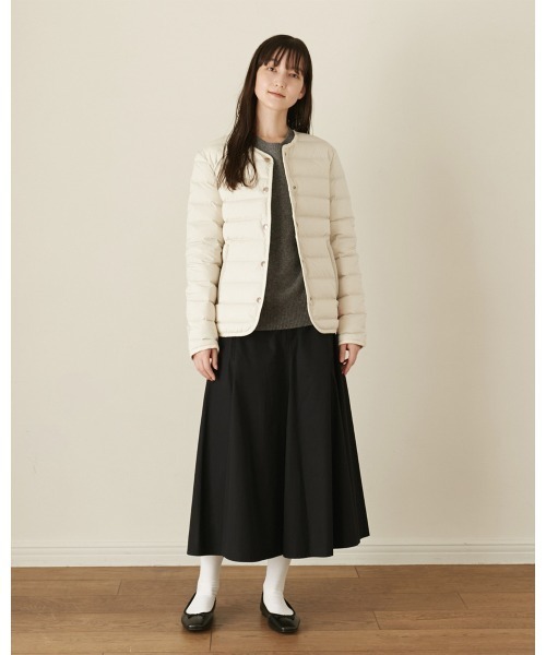 Vincent et Mireille（バンソンエミレイユ）の「ステッチレスダウンカーディガン／STITCHLES DOWN CARDIGAN（テーラードジャケット・レディース・ホワイト/ライトベージュ/ブラック/ネイビー/ダークグリーン・36/42/40h/34/38/40）」の8枚目の写真