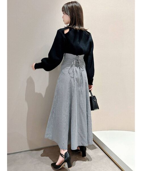 LARTIGENT (ラーティゼン) カットアウト ニット トップス クリーム ànuke online store（アンヌーク） / Layered Lace KnitLayered