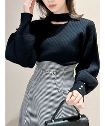 dazzlin | 2WAYカットアウトニットトップス(ニット/セーター)