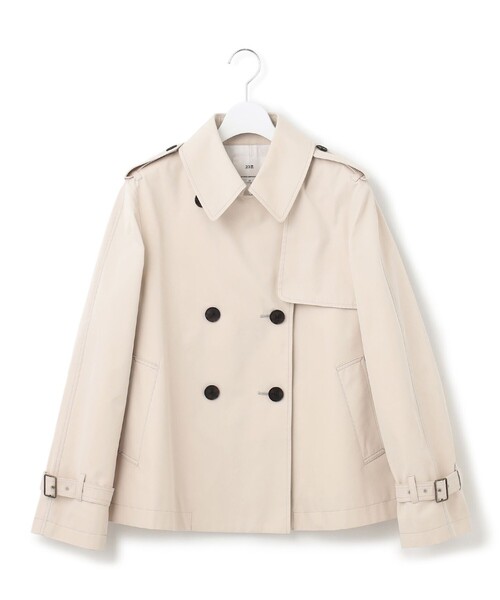 23区(ニジュウサンク)の「コットンポリエステルギャバジン ショート トレンチ コート(トレンチコート・レディース・ベージュ系・38/40)」の14枚目の写真