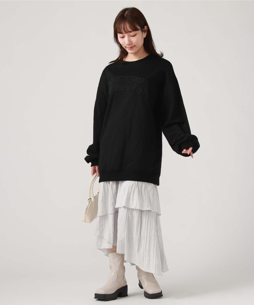 archives(アルシーヴ)の「ワッシャーアシメティアードスカート(スカート・レディース・ブラック/グレー/ベージュ/ミント・MEDIUM)」の15枚目の写真