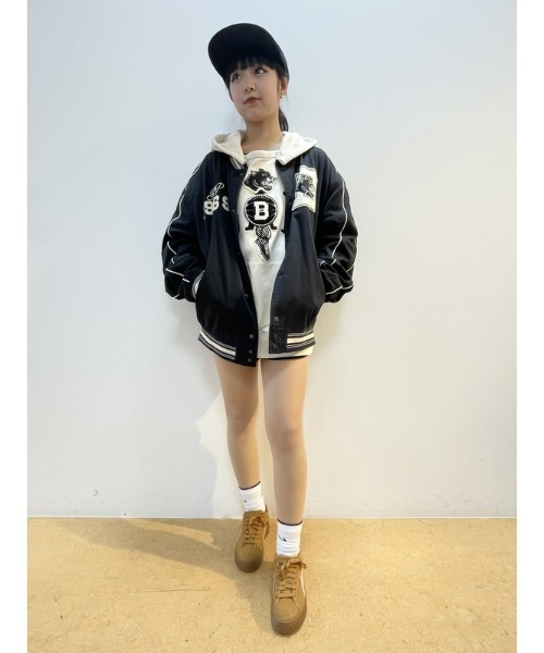 GAP（ギャップ）の「Gap Icons ×  The Brooklyn Circus バーシティジャケット(メンズ)（スタジャン・メンズ・ブラック・S/M/L/XS/XL）」の7枚目の写真