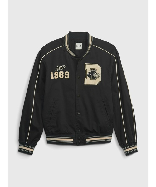 GAP（ギャップ）の「Gap Icons ×  The Brooklyn Circus バーシティジャケット(メンズ)（スタジャン・メンズ・ブラック・S/M/L/XS/XL）」の6枚目の写真