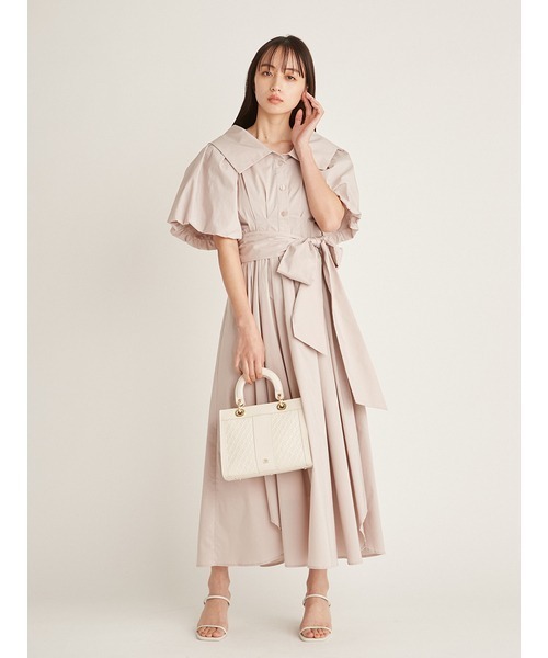 SNIDEL(スナイデル)の「Sustainableパフハンドルバッグ(ショルダーバッグ・レディース・アイボリー/ブラック/ピンク/グレー・FREE)」の7枚目の写真