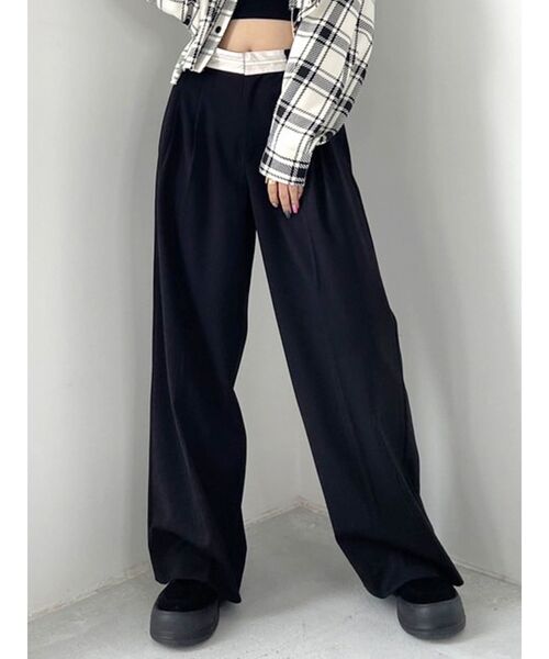 EMODA（エモダ）の「ローマークルーズパンツ（その他パンツ・レディース・グリーン/ブラック/ベージュ・SMALL/MEDIUM）」の2枚目の写真