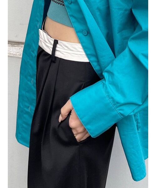 EMODA（エモダ）の「ローマークルーズパンツ（その他パンツ・レディース・グリーン/ブラック/ベージュ・SMALL/MEDIUM）」の7枚目の写真