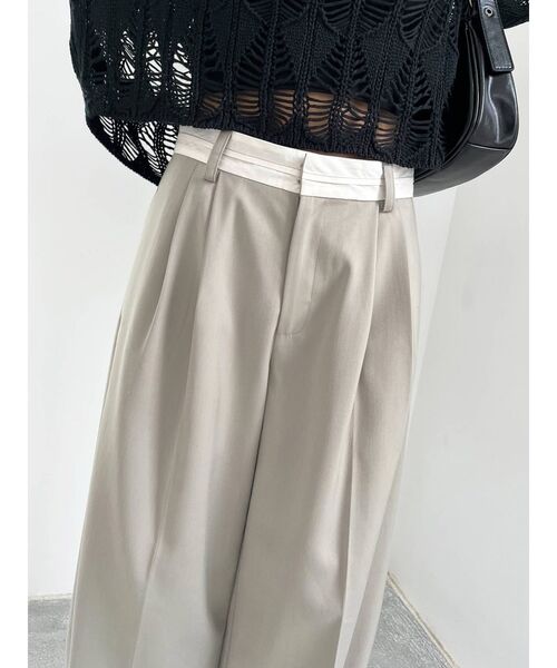 EMODA（エモダ）の「ローマークルーズパンツ（その他パンツ・レディース・グリーン/ブラック/ベージュ・SMALL/MEDIUM）」の14枚目の写真