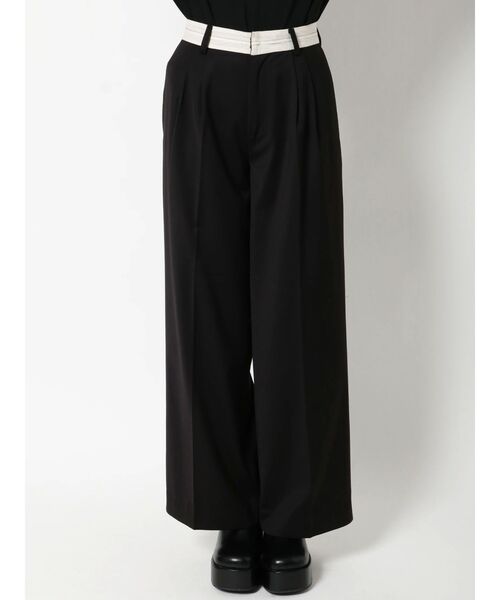 EMODA（エモダ）の「ローマークルーズパンツ（その他パンツ・レディース・グリーン/ブラック/ベージュ・SMALL/MEDIUM）」の17枚目の写真