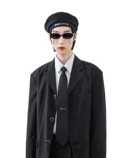 BASIC COTTON(ベーシックコットン)の「A'GEM/9 × .kom『BASIC COTTON/ベーシックコットン』 BASIC NECK TIE/ベーシックネックタイ(ネクタイ・レディース・ブラック・FREE)」の3枚目の写真