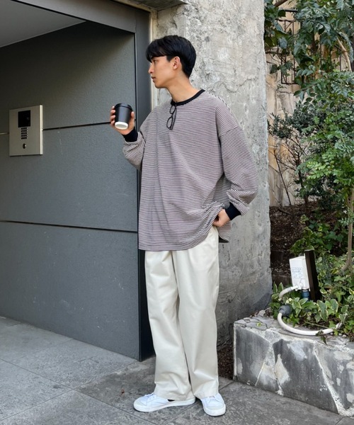 CIAOPANIC(チャオパニック)の「スーパービックスウェットTEE(Tシャツ/カットソー・レディース・ホワイト/ブラック/パープル/イエロー/ブラック×ホワイト・FREE)」の7枚目の写真