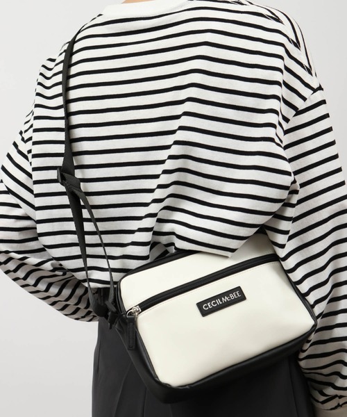 CECIL McBEE（セシルマクビー）の「CECIL McBEE bon voyage 2WAYベルトポーチ（ボディバッグ/ウエストポーチ・レディース・ピンク/ホワイト/ブラック・F）」の8枚目の写真