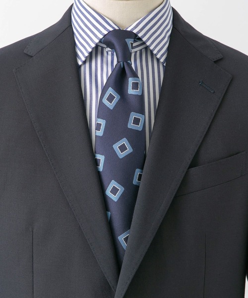 URBAN RESEARCH DOORS（アーバンリサーチドアーズ）の「LIFE STYLE TAILOR　23SS国内タイ小紋3（ネクタイ・メンズ・ブルー/ネイビー/ブラウン・-）」の2枚目の写真