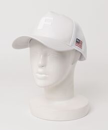 BRIEFING（ブリーフィング）の「【ブリーフィングゴルフ】MENS LEATHER INITIAL MESH CAP（サンバイザー・メンズ）」