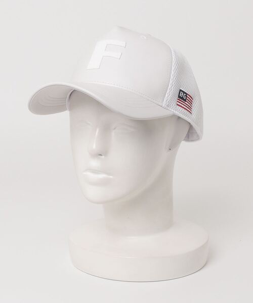 BRIEFING(ブリーフィング)の「【ブリーフィングゴルフ】MENS LEATHER INITIAL MESH CAP(サンバイザー・メンズ・ブラック/ホワイト/ブラウン/ネイビー・FREE)」の1枚目の写真
