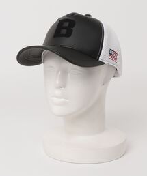 BRIEFING | 【ブリーフィングゴルフ】MENS LEATHER INITIAL MESH CAP(サンバイザー)