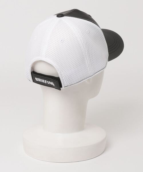 BRIEFING(ブリーフィング)の「【ブリーフィングゴルフ】MENS LEATHER INITIAL MESH CAP(サンバイザー・メンズ・ブラック/ホワイト/ブラウン/ネイビー・FREE)」の5枚目の写真