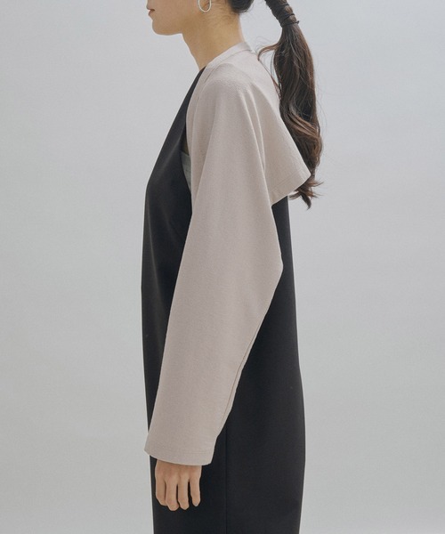 sana（サナ）の「【Sana（サナ）】arm cardigan（カーディガン/ボレロ・レディース・キナリ/ブラック・FREE）」の10枚目の写真